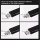 Универсален високоскоростен 5 в 1 USB хъб и Card Reader, Модел Combo 5, Type C, Usb, Micro Usb, Tf, SD Memory Card Reader, OTG Card Reader, Черен