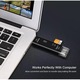 Универсален високоскоростен 5 в 1 USB хъб и Card Reader, Модел Combo 5, Type C, Usb, Micro Usb, Tf, SD Memory Card Reader, OTG Card Reader, Черен