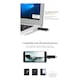 Универсален високоскоростен 5 в 1 USB хъб и Card Reader, Модел Combo 5, Type C, Usb, Micro Usb, Tf, SD Memory Card Reader, OTG Card Reader, Черен