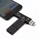 Универсален високоскоростен 5 в 1 USB хъб и Card Reader, Модел Combo 5, Type C, Usb, Micro Usb, Tf, SD Memory Card Reader, OTG Card Reader, Черен