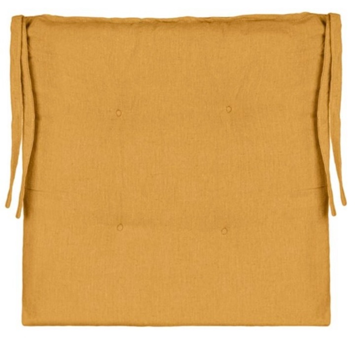 Perna pentru scaun, mustar, 40 x 40 x 5 cm