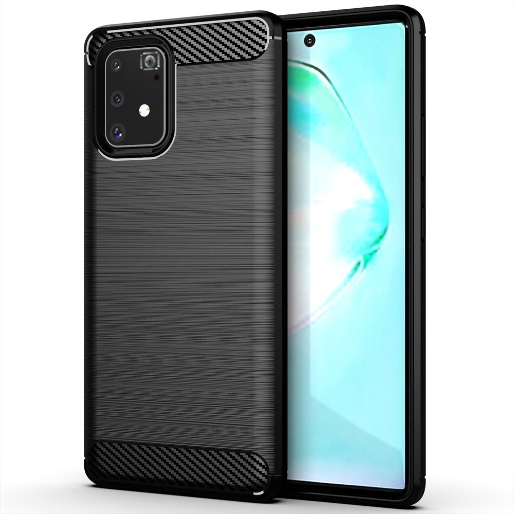 Husa pentru Samsung Galaxy S10 Lite G770, Techsuit, Carbon, Neagra