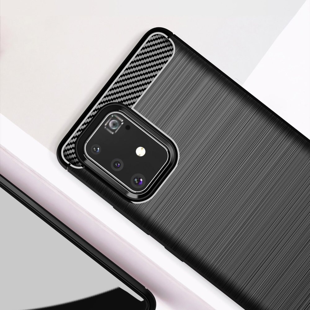 Husa pentru Samsung Galaxy S10 Lite G770, Techsuit, Carbon, Neagra