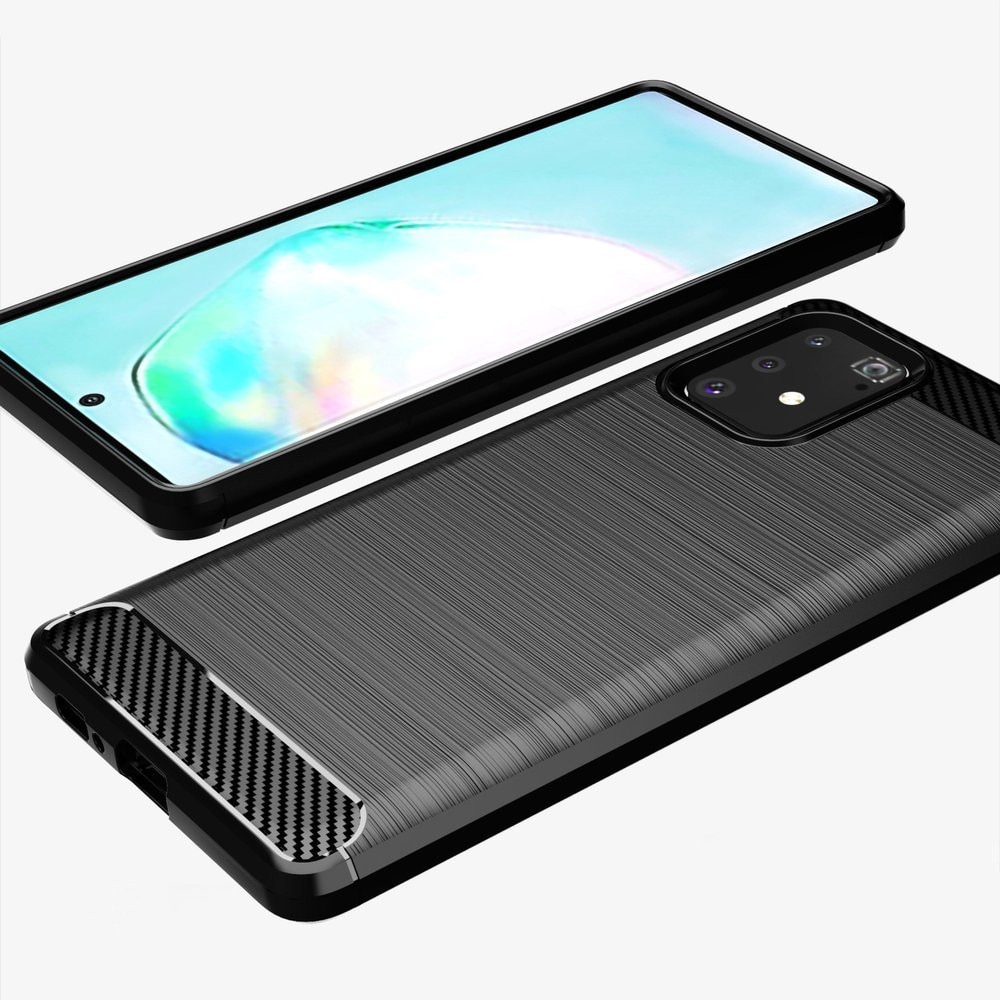 Husa pentru Samsung Galaxy S10 Lite G770, Techsuit, Carbon, Neagra