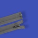 Fermoar plastic detasabil, lungime 70 cm, Gri