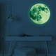 Sticker Glow in the dark Luxer, Autocolant Luna Fosforescenta, Verde, 30 cm