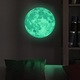 Sticker Glow in the dark Luxer, Autocolant Luna Fosforescenta, Verde, 30 cm