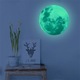 Sticker Glow in the dark Luxer, Autocolant Luna Fosforescenta, Verde, 30 cm