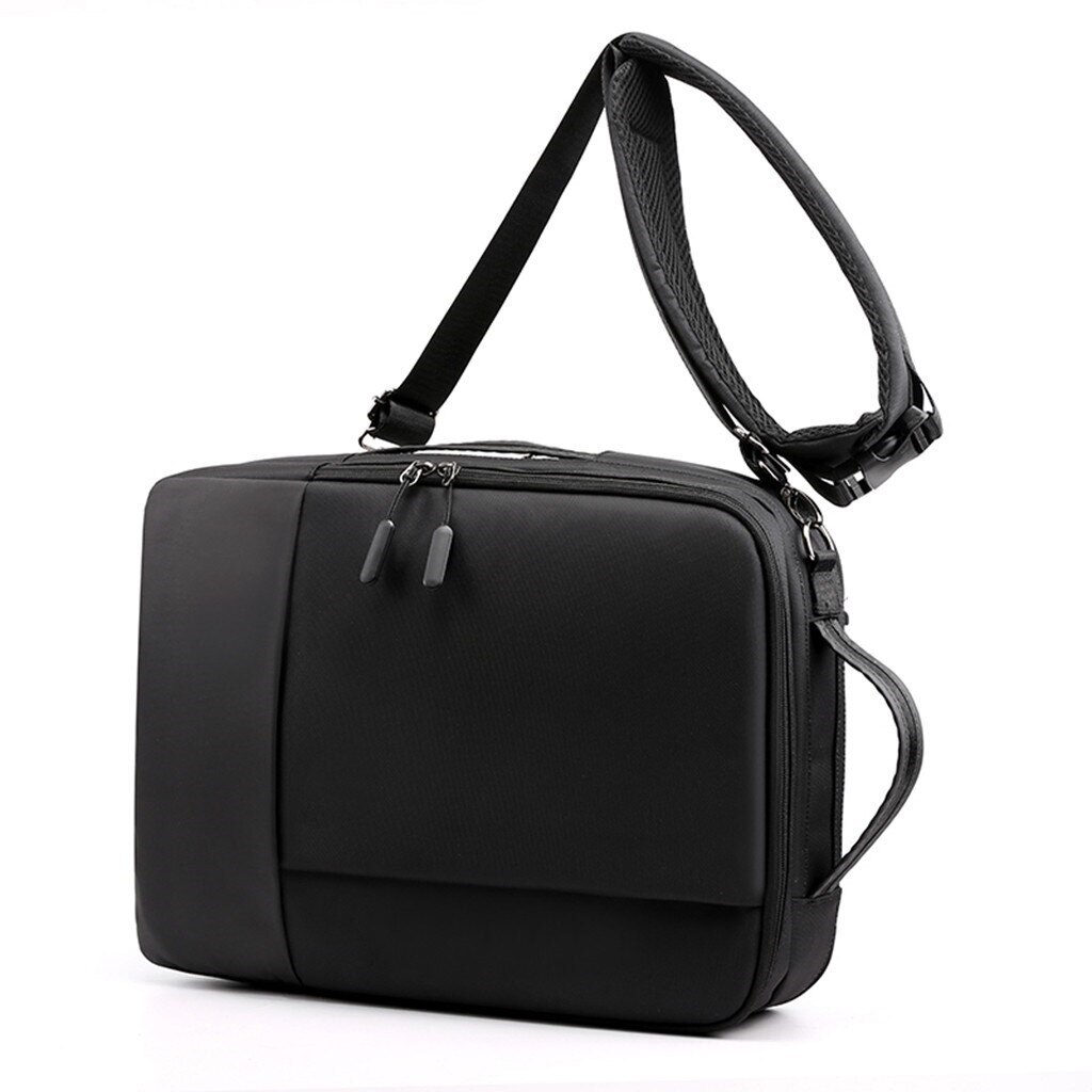 Rucsac laptop 15.6" smart business, convertibil, cu port de incarcare USB, Escalate, 30x13x41 cm, Negru