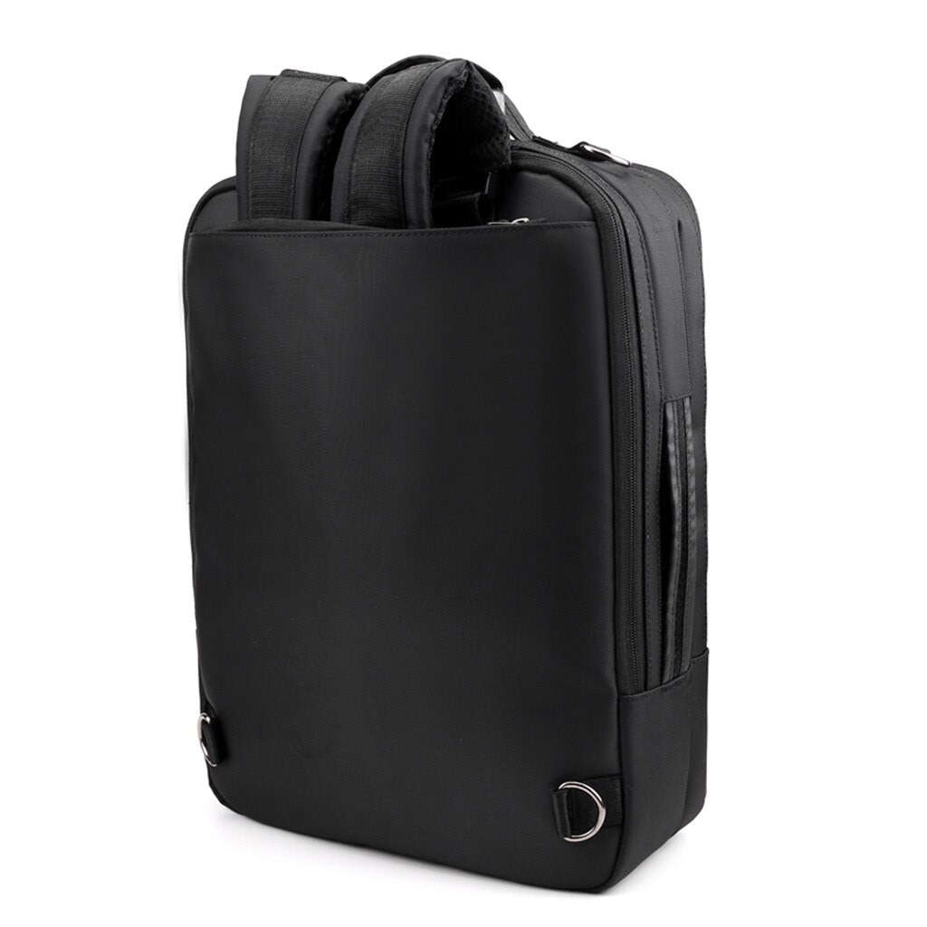 Rucsac laptop 15.6" smart business, convertibil, cu port de incarcare USB, Escalate, 30x13x41 cm, Negru