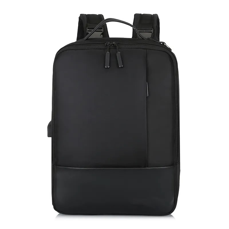 Rucsac laptop 15.6" smart business, convertibil, cu port de incarcare USB, Escalate, 30x13x41 cm, Negru
