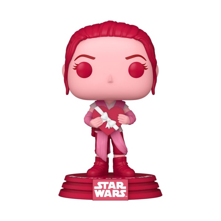 Figurina Star Wars Valentines POP! Rey, 9 cm, Multicolor