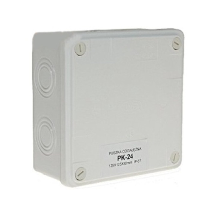 Разклонителна кутия PK-24, Inny-D, 7 входа, IP67, 125 x 125 x 50 mm, Сива