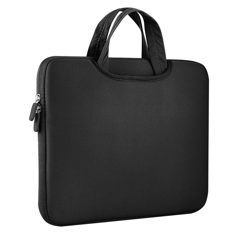 Geanta Laptop Universala 14" Hurtel, Manere tip Servieta, Protectie Ridicata, Design Elegant, Greutate Redusa, Negru