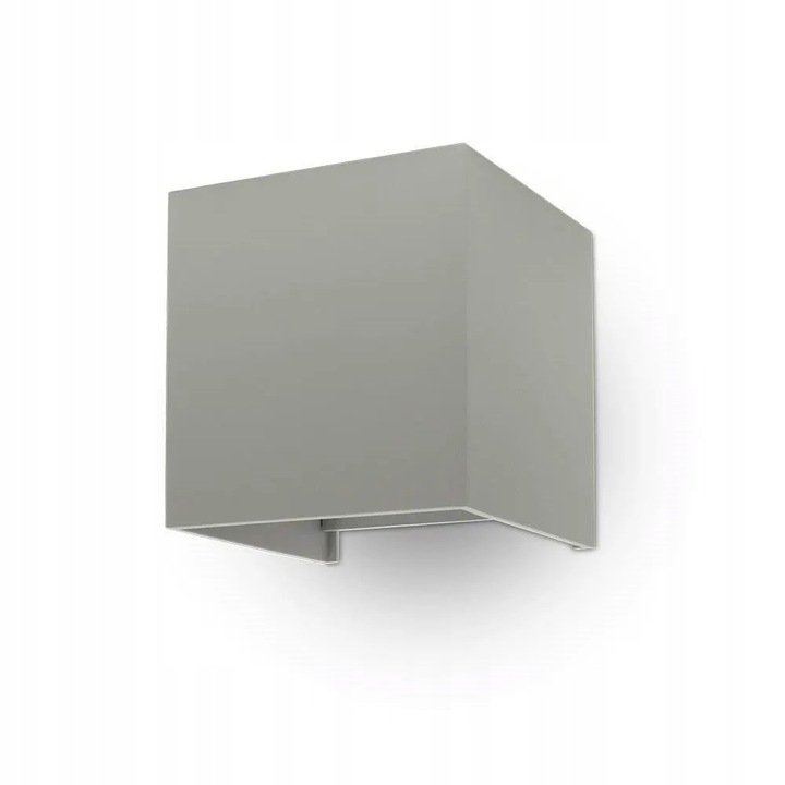 Aplica, V-TAC, Aluminiu, 12W, Gri