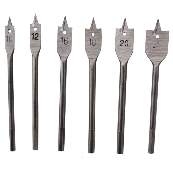 Set 6 freze pentru lemn 10-25 mm