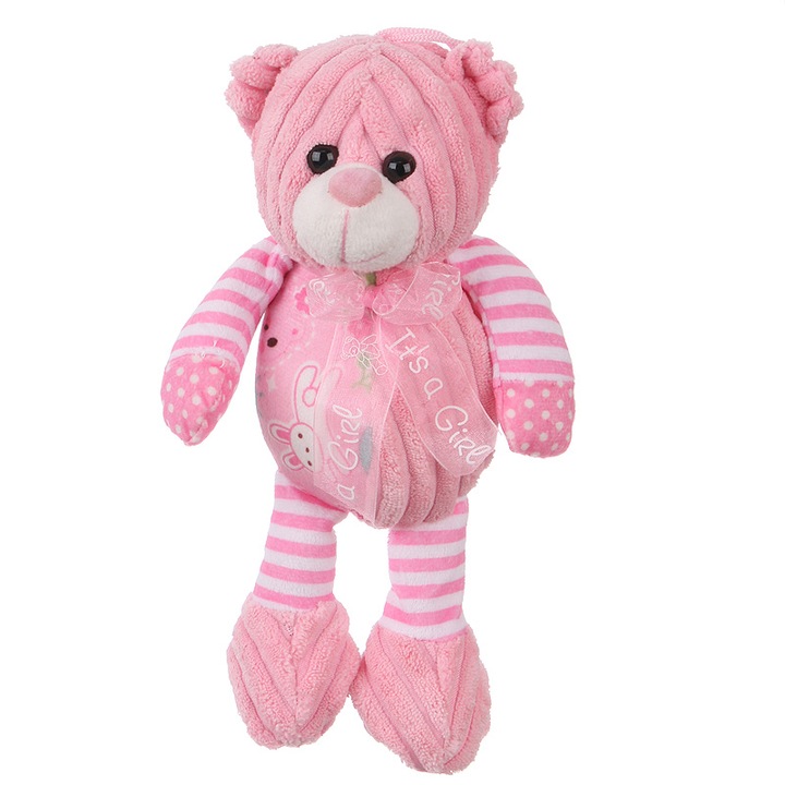 Jucarie copii, De plus, Moale, 25 cm, Roz