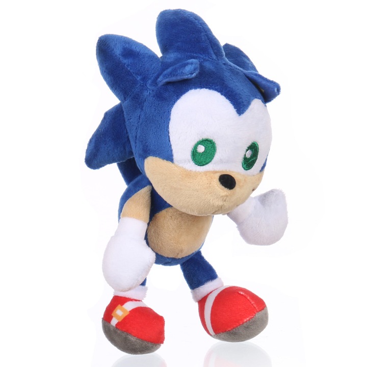 Jucarie copii, De plus, Moale, Sonic - 24 cm