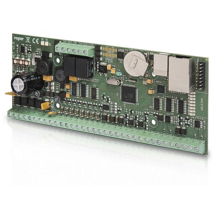 Modul control acces CPR32-NET-BRD, ROGER+RACS+4, 16 porturi, Verde