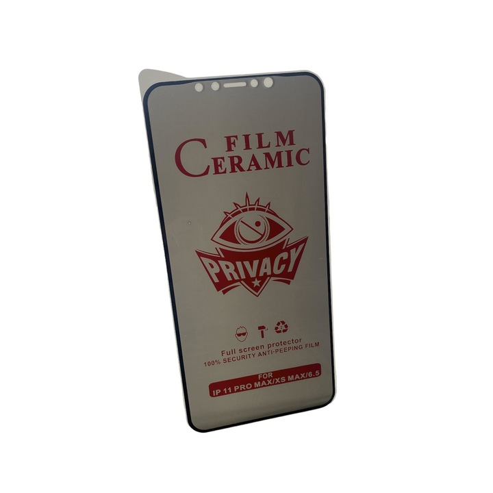 Folie Ceramica Privacy Compatibila iPhone 11 Pro Max