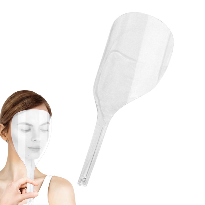 Masca De Protectie, Ponik'S, Bo003, Forma Ergonomica, Material Transparent, Reutilizabila, Usor De Curatat, Confortabila Pentru Utilizare, Transparent