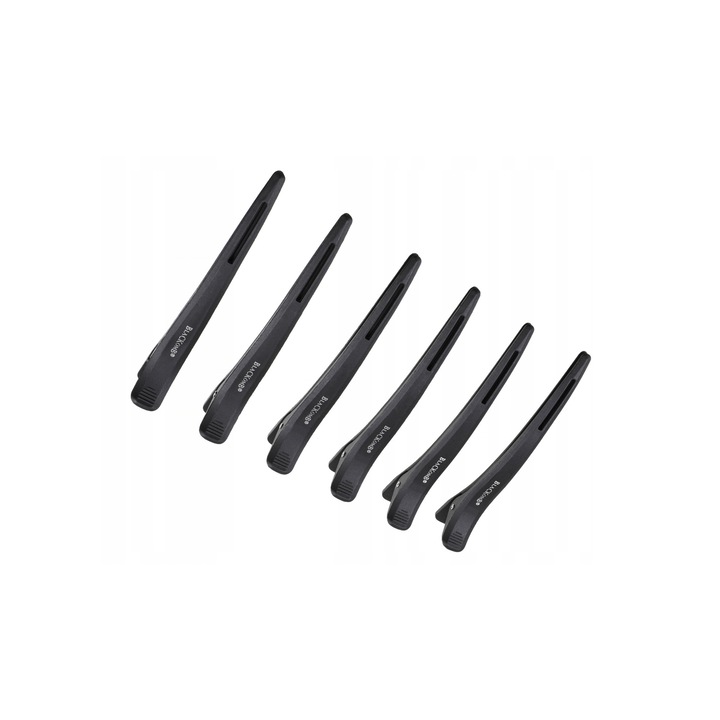 Set Clipsuri Coafura, Blackomb, Ck022, Carbon Rezistent, Antistatic, Rezistent Caldura, Dinti Mici, Esential In Salonul De Coafura, Materiale Durabile, Calitate Profesionala, 11.5 cm, 6 Buc