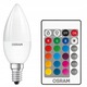 Led крушка. Osram, Candle, Smart, E14, 4.5W, бял