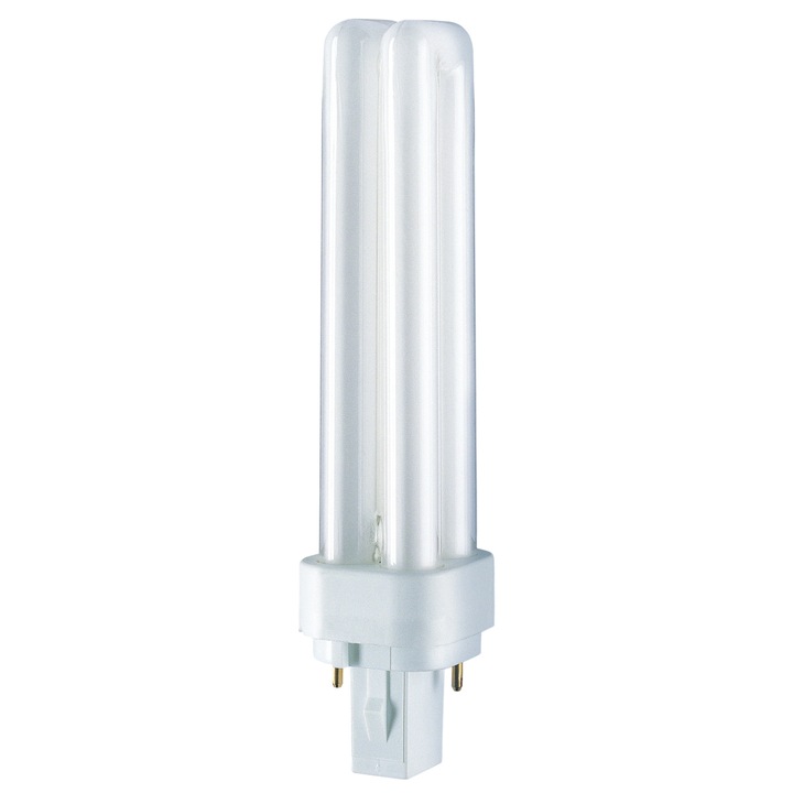 Lampa fluorescenta, Osram, G24D-1, 13W, 6500K, Alb