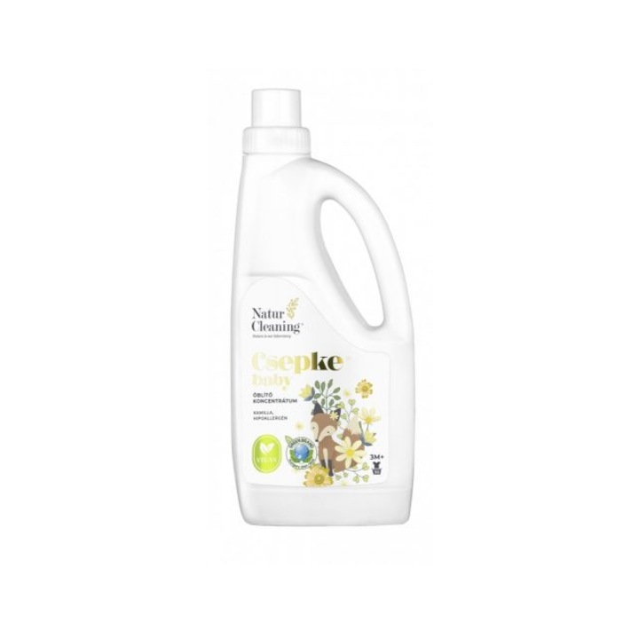 Naturcleaning Csepke Baby KAMILLA hipoallergén öblítő koncentrátum, 3M+ 1 liter
