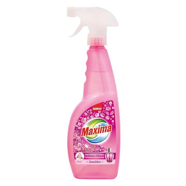 Set Balsam de Rufe pentru Uscator cu Pulverizator Sano Maxima Sensitive, 2 Bucati x 750 ml