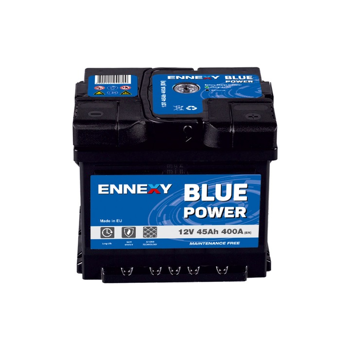 Акумулатор Ennexy, Blue Asia, JIS, 12V, 45Ah, /д+/