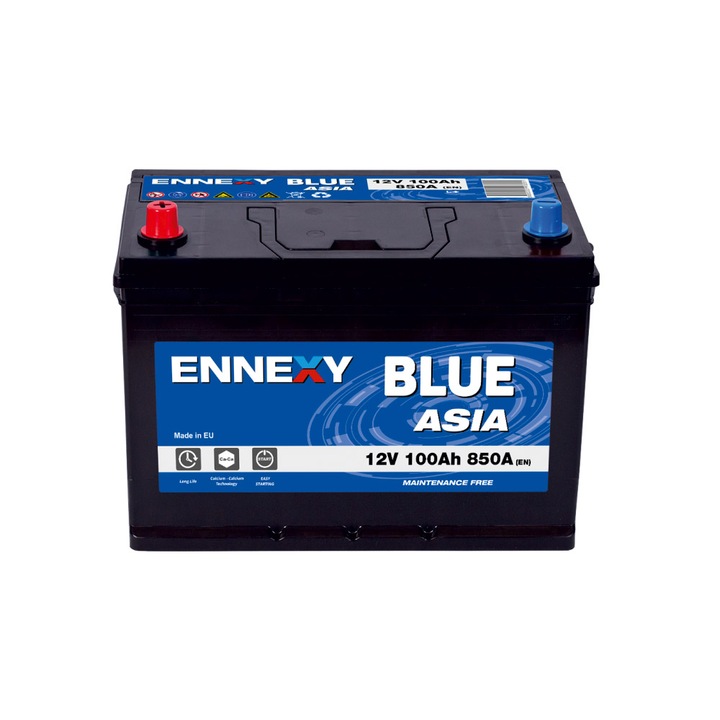 Акумулатор Ennexy, Blue Asia, JIS, 12V, 100AH, /л+/