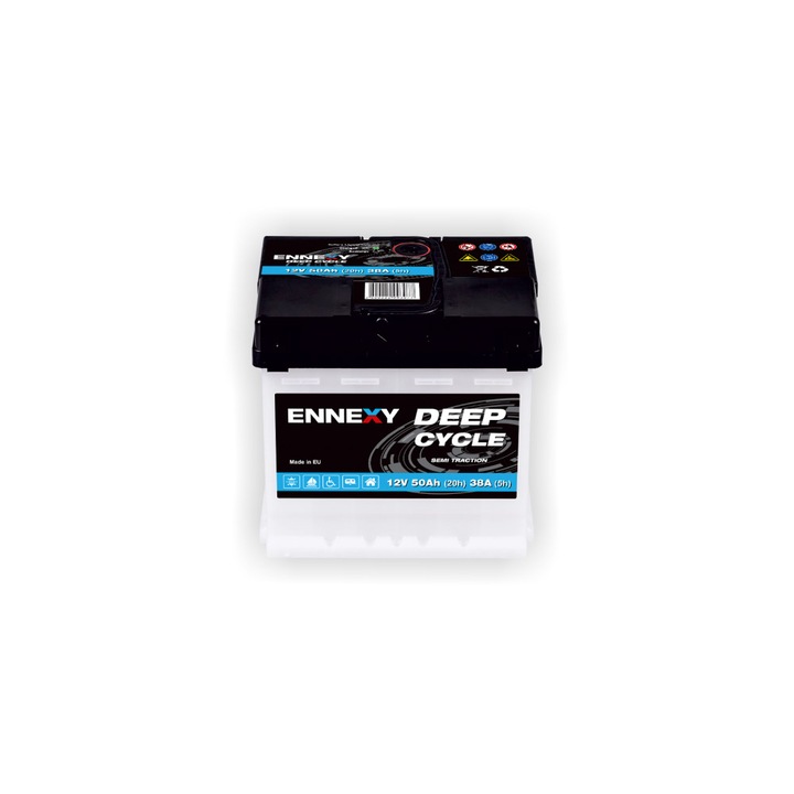 Акумулатор Ennexy, Deep Cycle, 12V, 50AH
