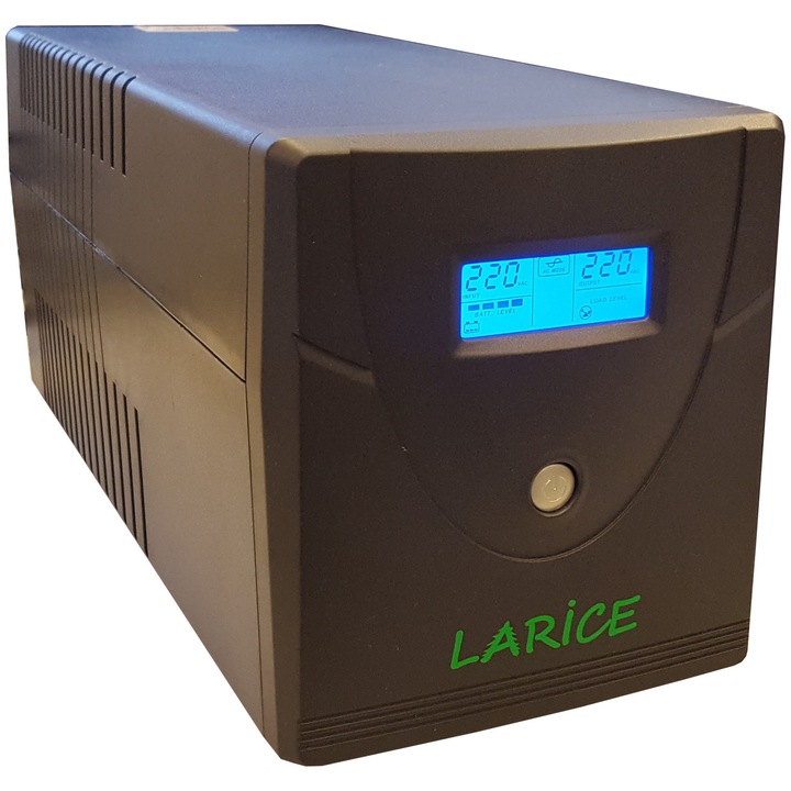 UPS LARICE Line-interactive, 1000VA/600W, 2 x 7Ah, LCD, USB