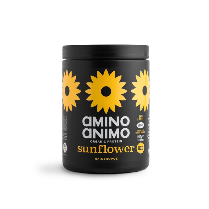 Proteine din seminte de floarea soarelui, Amino animo, E/B1/B6, 500 g