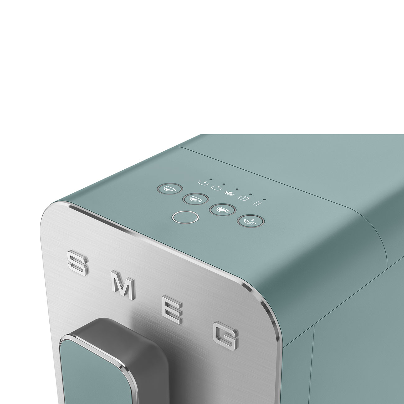 Aparat automat de cafea espresso BCC02EGMEU, verde pastel mat, cu sistem de spumare, Smeg