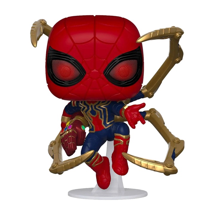 Figurina Funko Pop Marvel Avengers Endgame Iron Spider With Gauntlet Glows In The Dark 10cm