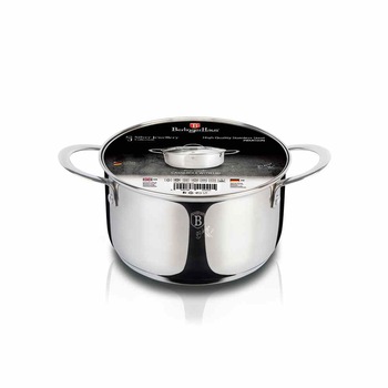 Oala cu capac Berlinger Haus, Silver Jewellery Collection, 2.6L, inox