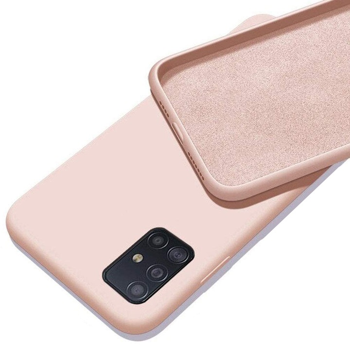 Cellect Samsung A34 5G Premium szilikon tok, Puder