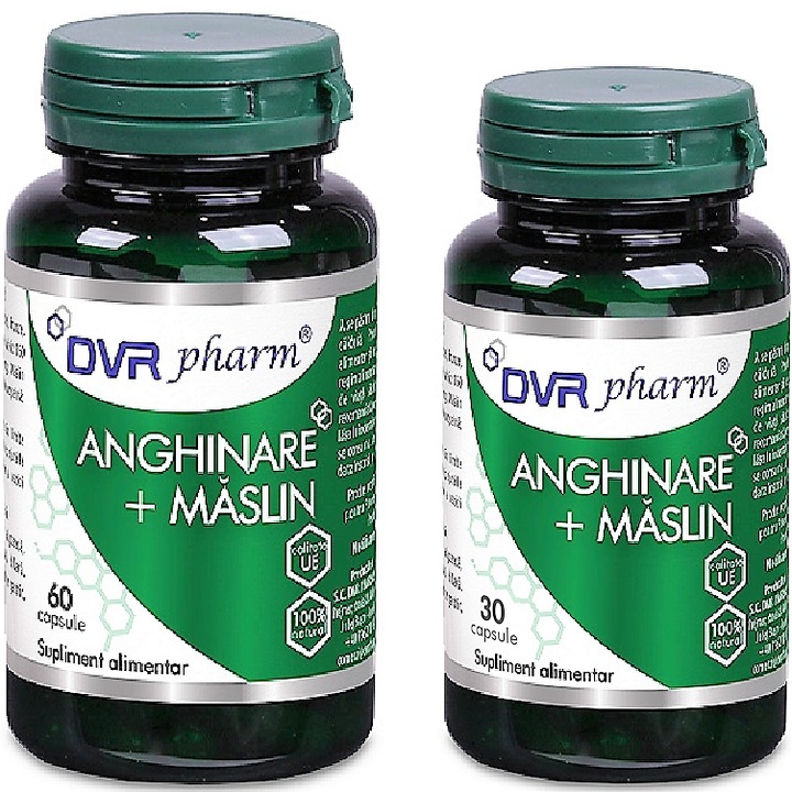 Pachet Anghinare si Frunze de Maslin, 2flacoane, 90cps, DVR Pharm