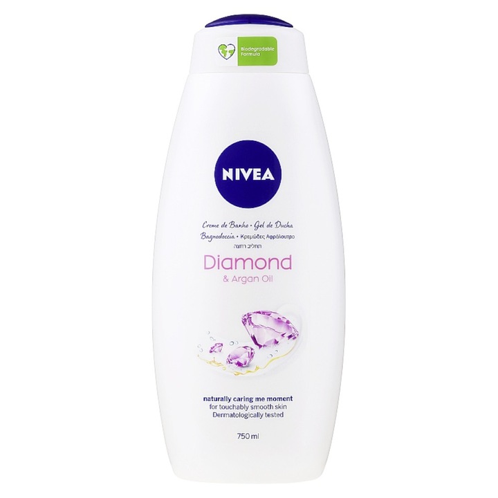 Set Gel de Dus Nivea Care Diamond, 2 Bucati x 750 ml