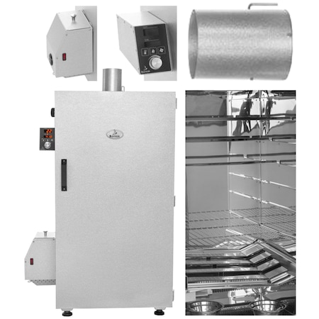 Afumatoare Borniak, Timer Smokehouse UWDT-150, Inox, Gri