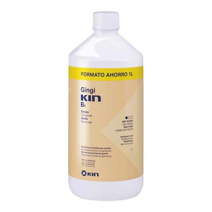 Gyulladást és fogínyvérzést gátló szájvíz, Kin, Gingikin B5, 1 l