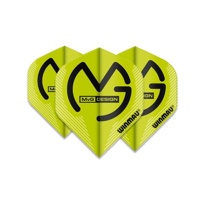 Комплект 3 дартса Winmau Mega 75 Standard - MVG Green