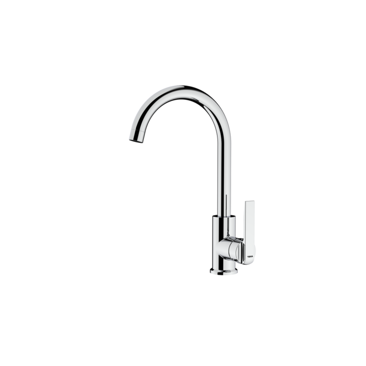 Смесител Teka IN 915 53915120I, Кухненски, Висок и въртящ се чучур, Стоящ, Инокс
