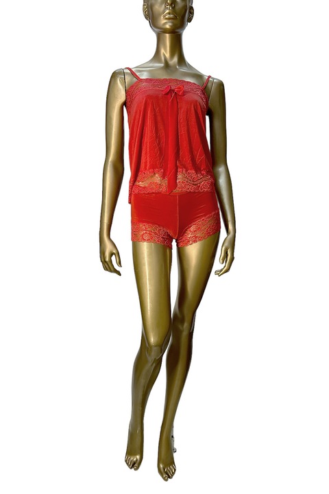 Lenjerie sexy, Lili & Zoe, Dantela, Rosu, S/M