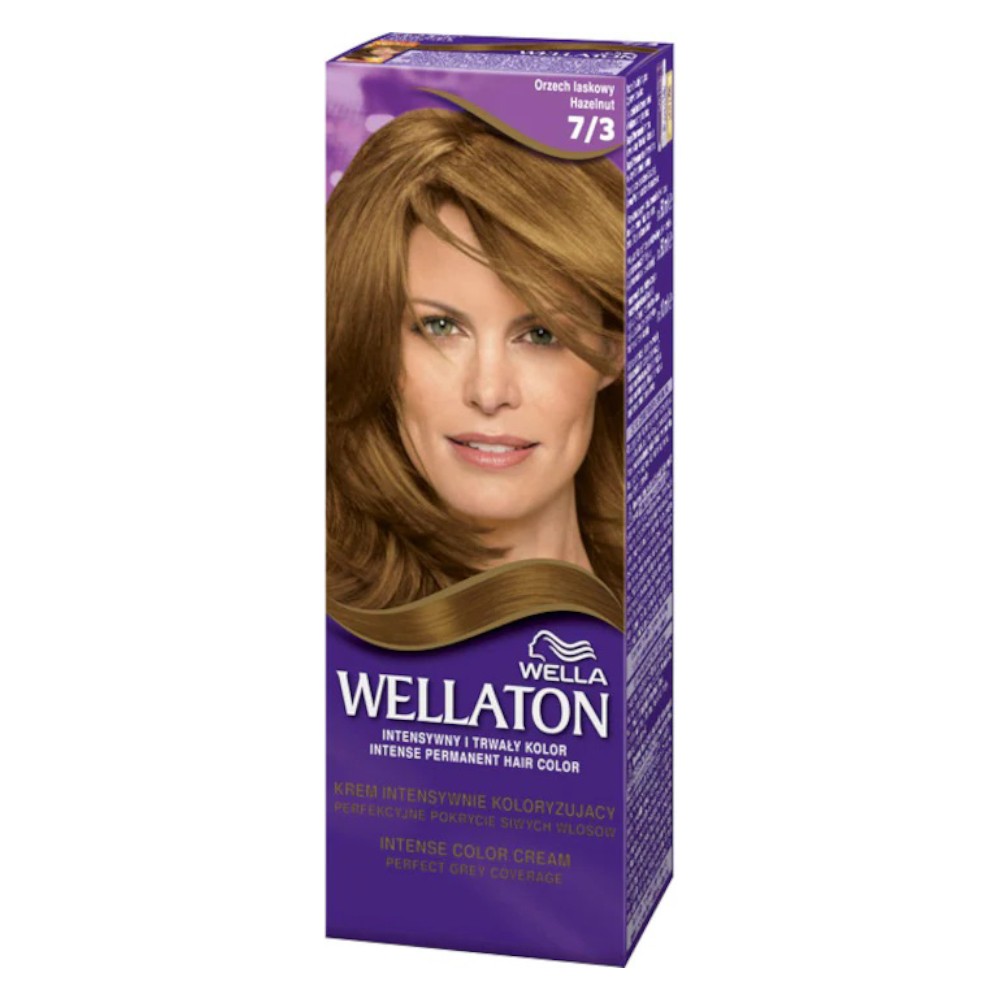 Set Vopsea de Par Permanenta Wella Wellaton, 7/3 Hazelnut, Aluna, 2 ...