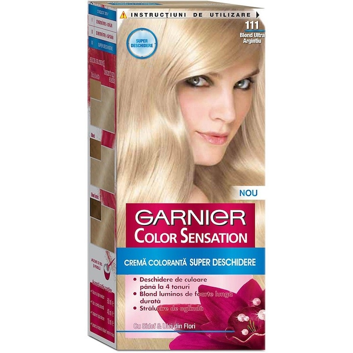 Set Vopsea de Par Permanenta cu Amoniac Garnier Color Sensation 111