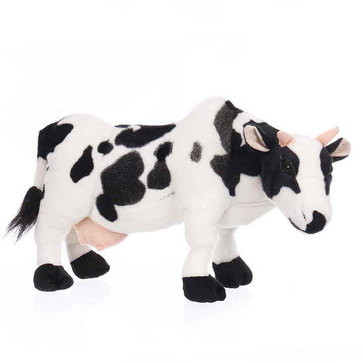 Jucarie copii, W-Web, De plus, Moale, Animalut, Alb/Negru