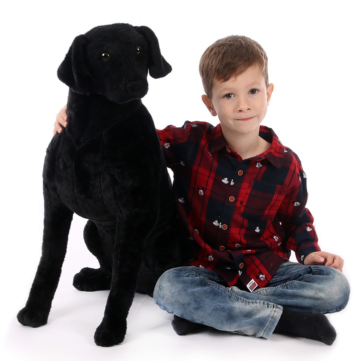 Плюшена играчка, Бьорни, черен лабрадор